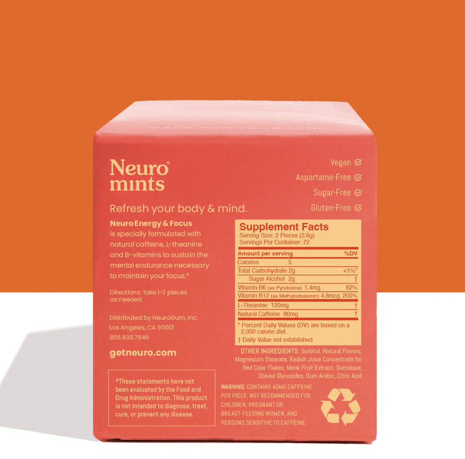 Cinnamon Energy & Focus Mints (12 Pack)