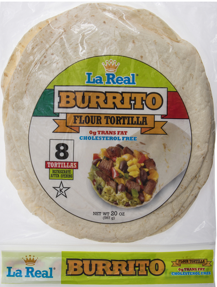 10 Inch Flour Tortilla Burrito Size (8 CT)