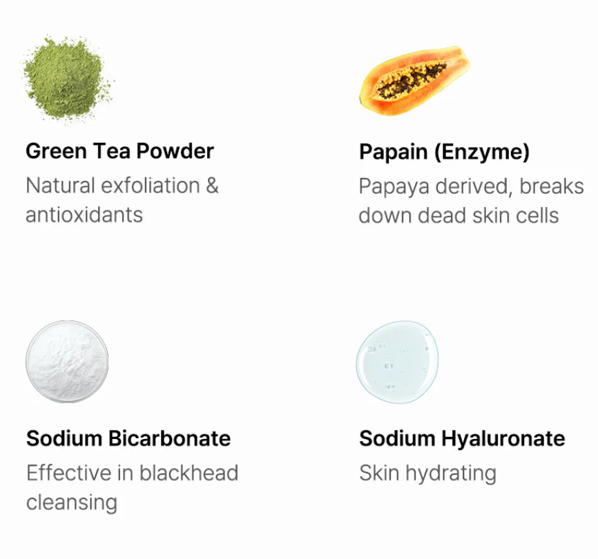 K-beauty Green Tea & Enzyme Powder Wash
