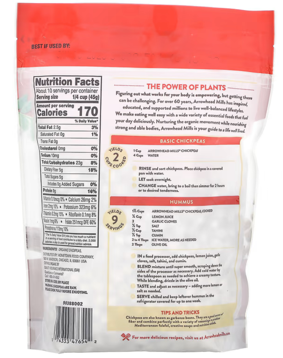 Organic Garbanzos Chickpeas