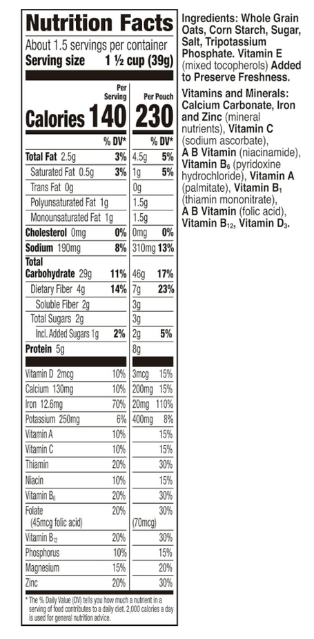 Gluten-Free Whole Grain Oat Cereals (5 Pack)