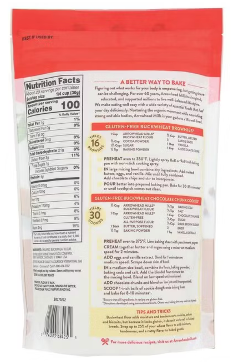 Organic Buckwheat Flour