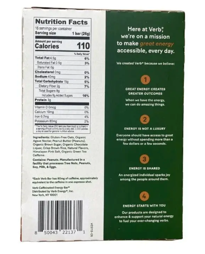 Caffeinated Chocolate Peanut Butter Cup (16 CT)