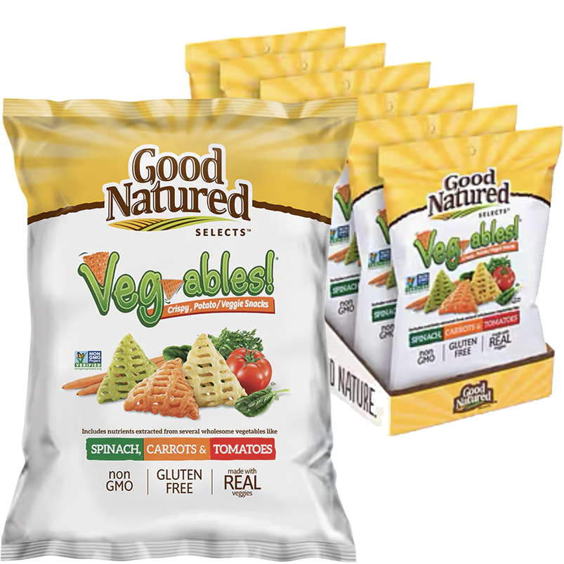 Good Natured Selects - Veg-Ables Crispy, Potato/Veggie Snacks (6 Pack)