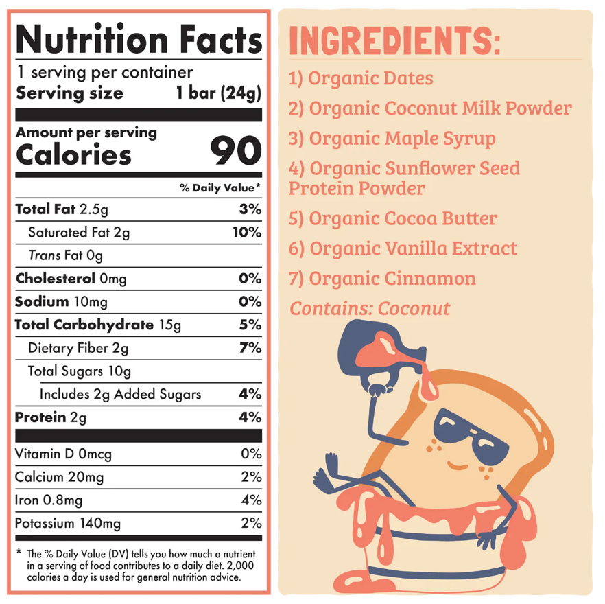 Organic French Toast Bar (6 CT)