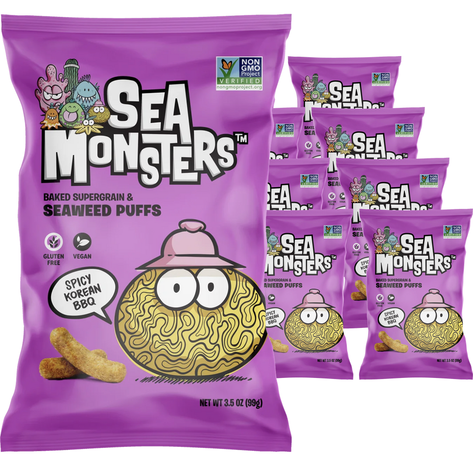 Seaweed Puffs Spicy Korean Bbq (8 Pack)