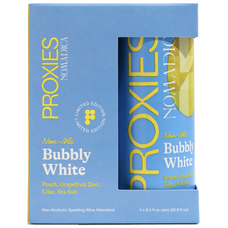 Bubbly White Non-Alcoholic Sparkling Wine Alternate (4 Pack)