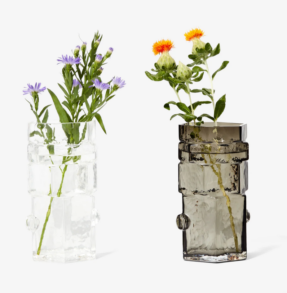 Hex Vase - Clear