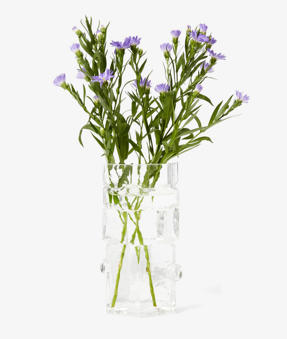 Hex Vase - Clear