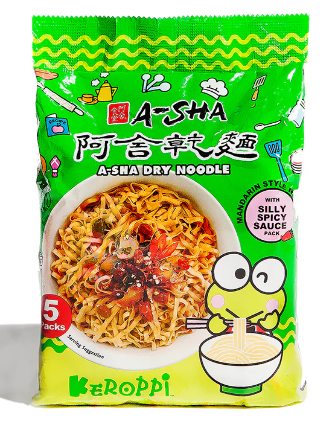 Keroppi Mandarin Noodles - Silly Spicy Sauce (5 CT)