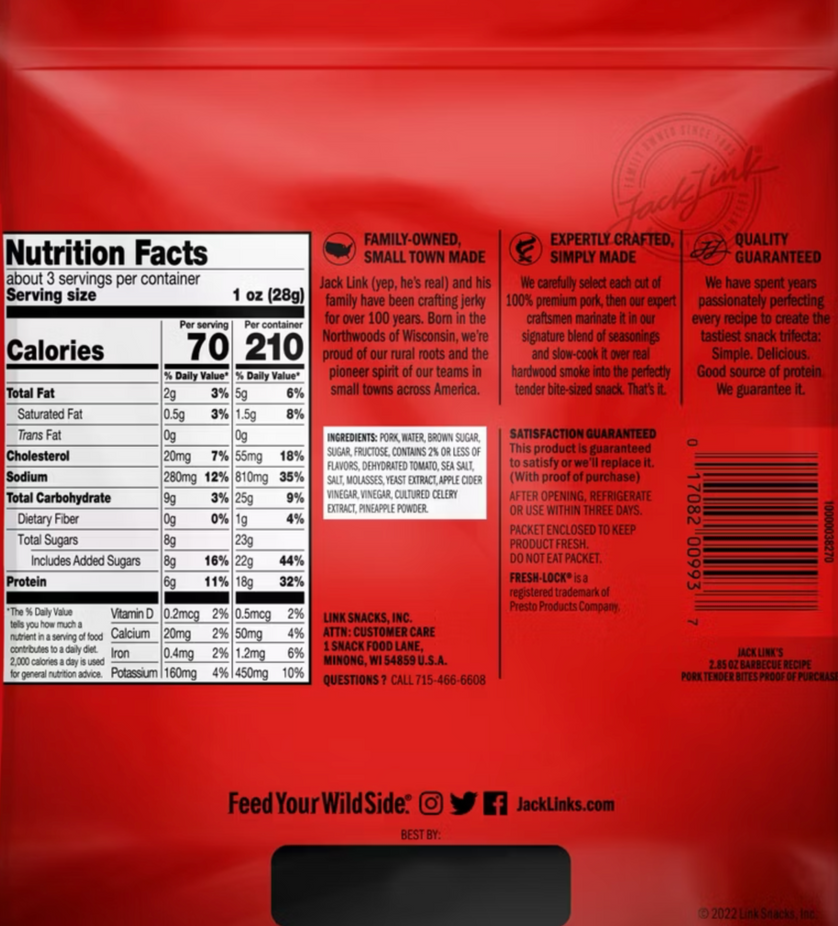 Pork Tender Bites - BBQ