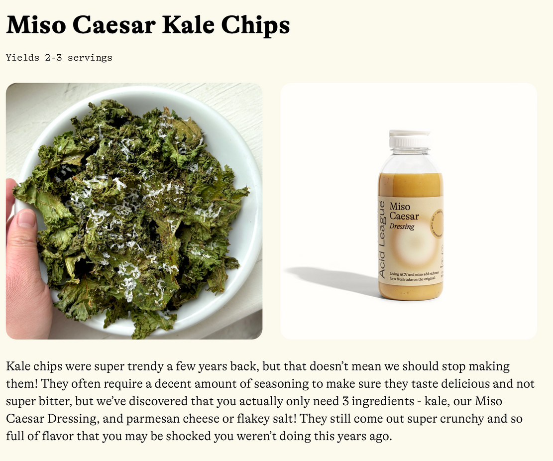 Miso Caesar Dressing