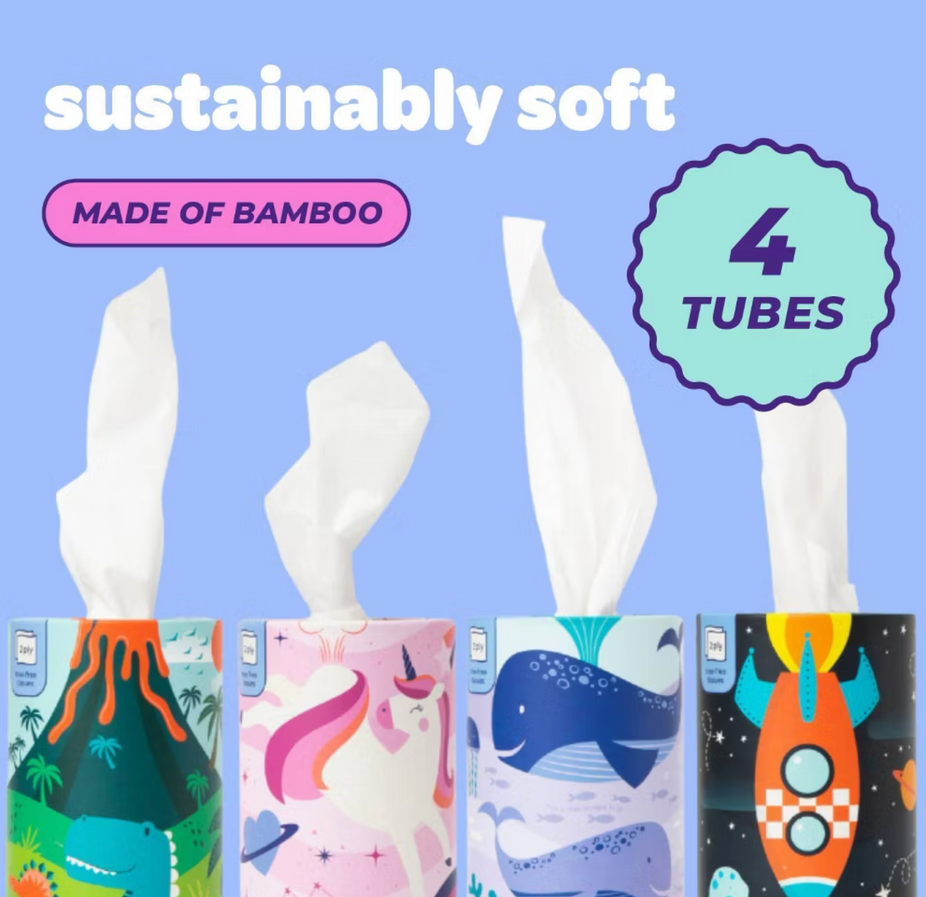 Tubular Facial Tissue 2ply (Set of 4)