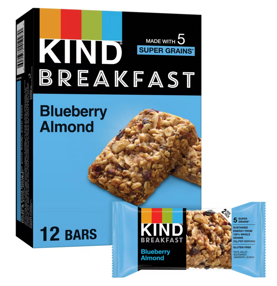 Blueberry Almond Breakfast Bars (12 CT)