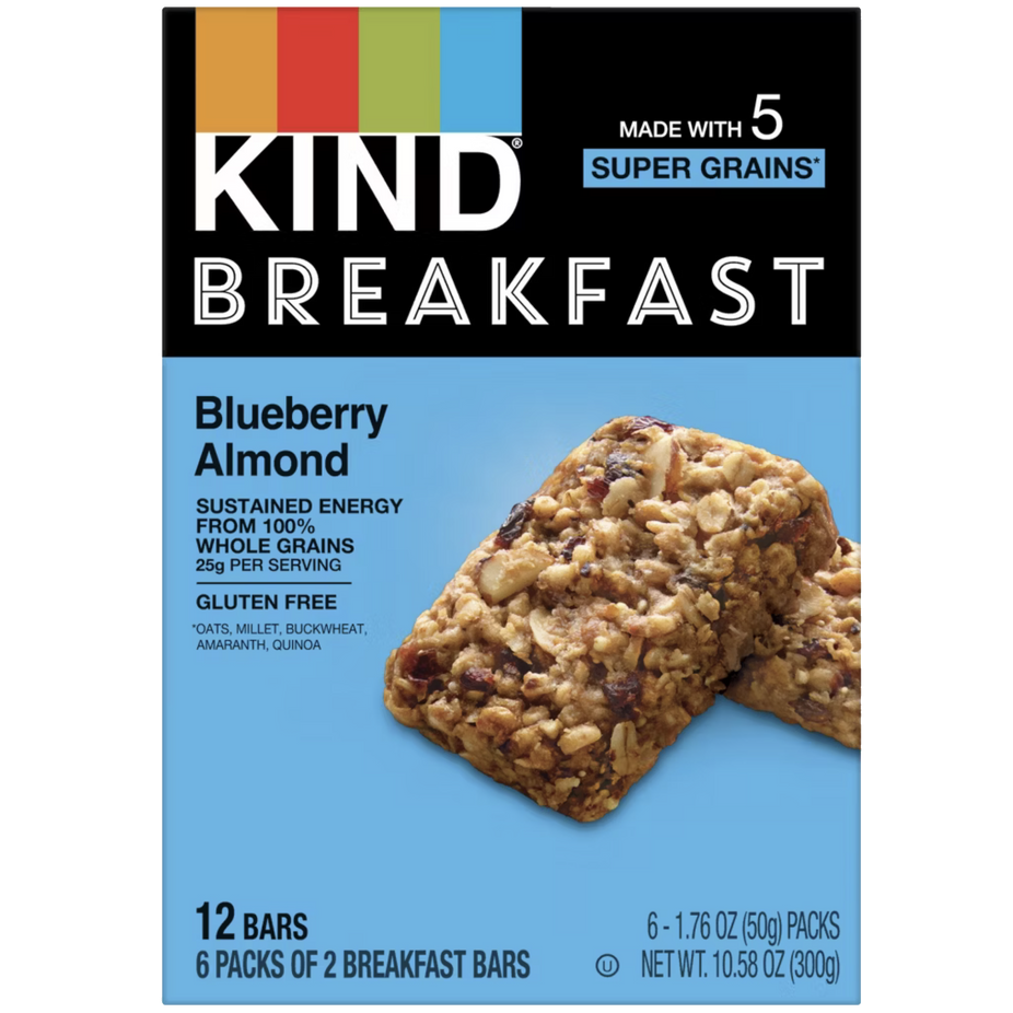 Blueberry Almond Breakfast Bars (12 CT)