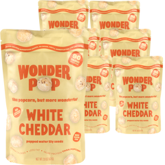 Popped Water Lily Seeds - White Cheddar (6 Pack)