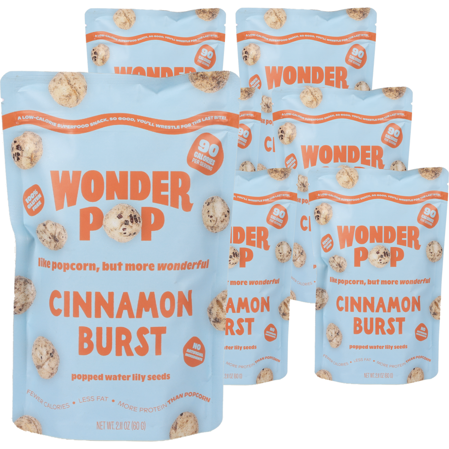 Popped Water Lily Seeds - Cinnamon Burst (6 Pack)