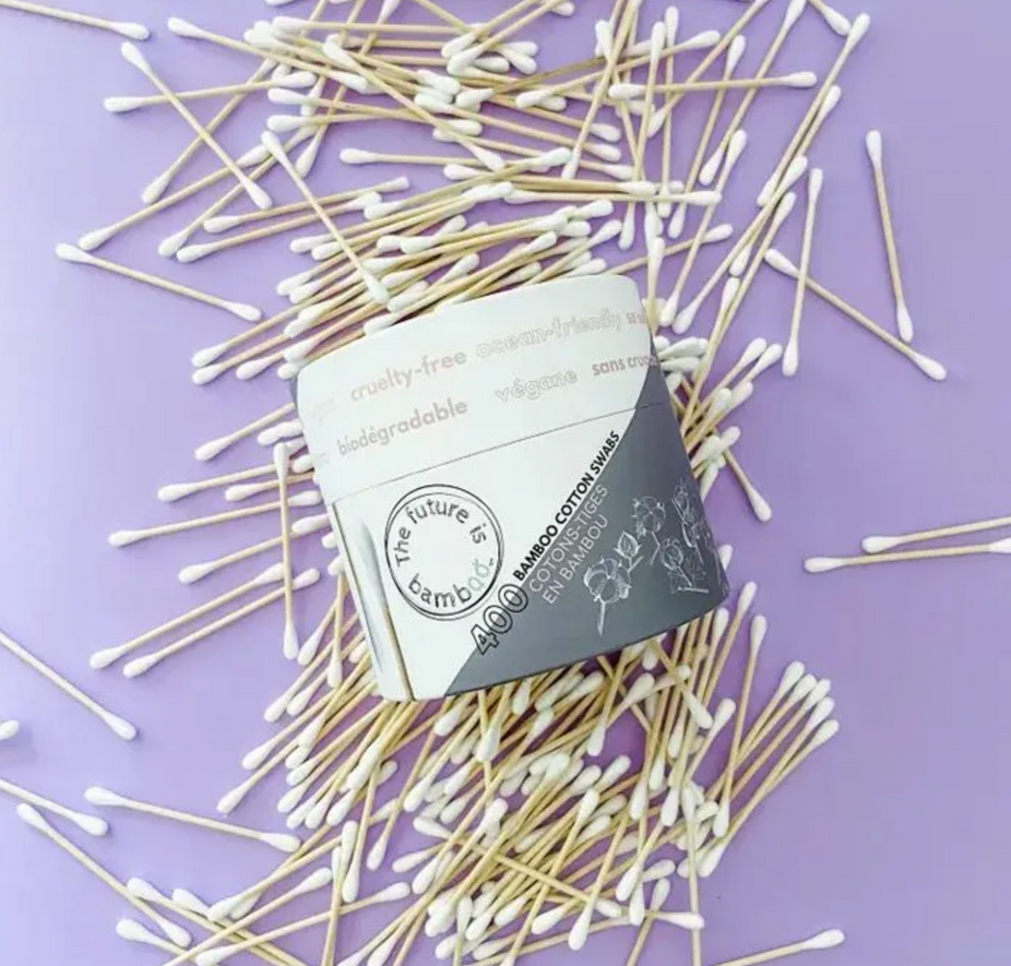 100% Bamboo Cotton Swabs (400 CT)