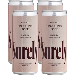 Non-Alcoholic Sparkling Rose Wine (4 Pack)
