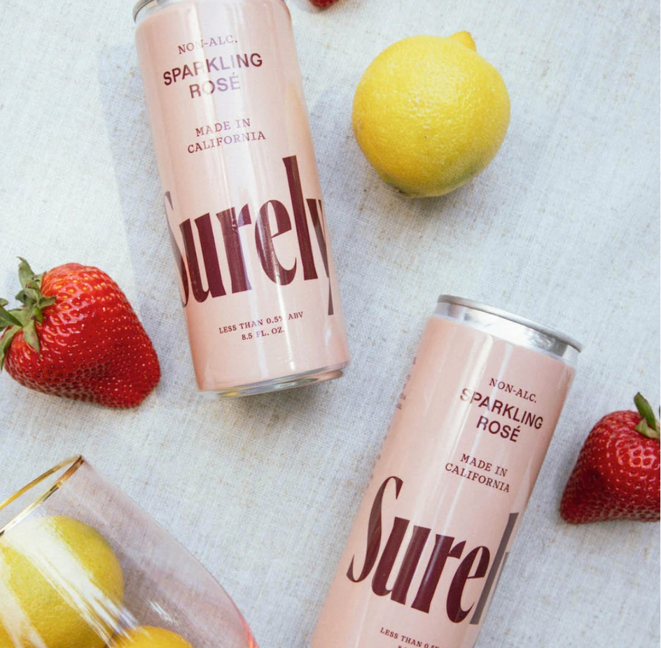 Non-Alcoholic Sparkling Rose Wine (4 Pack)