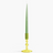 Glass Candlestick Holder (Short) - Yellow