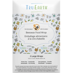 Beeswax Food Wrap Eco Print - 2 Large