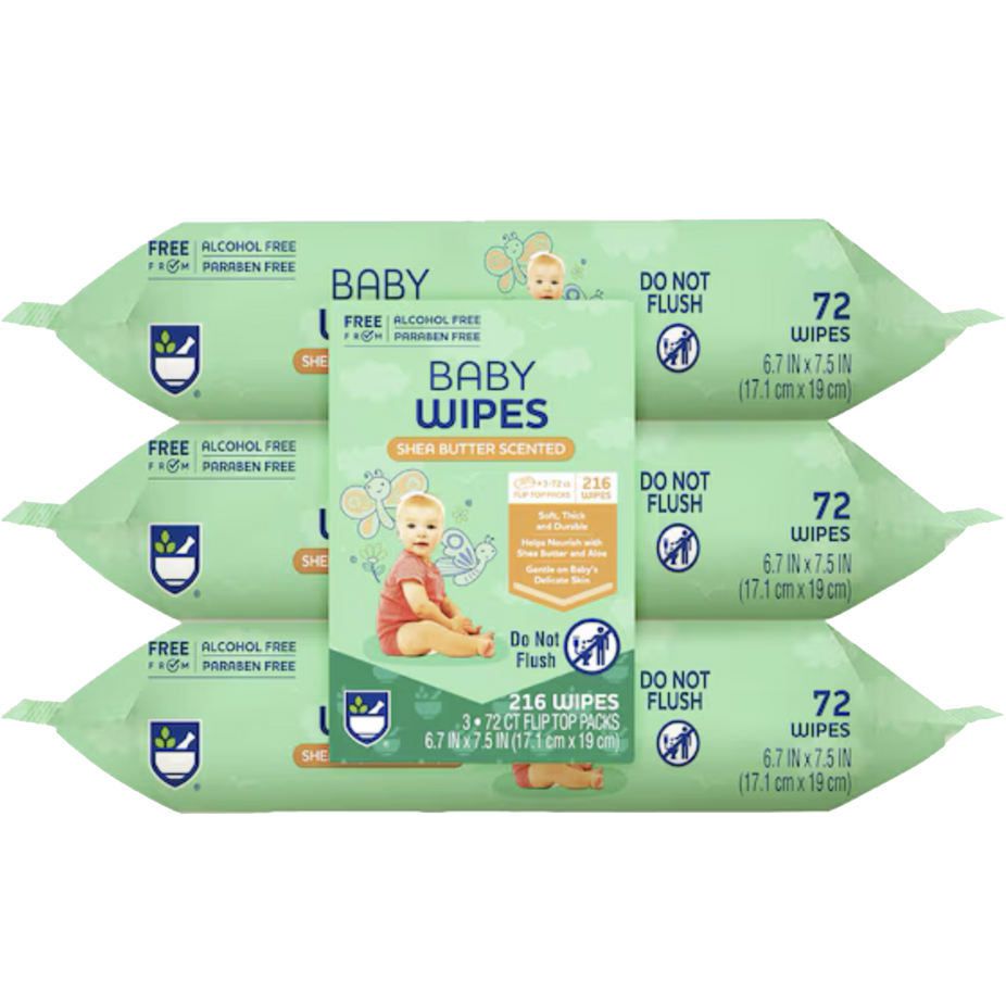 Shea Butter Baby Wipes (3 Pack)