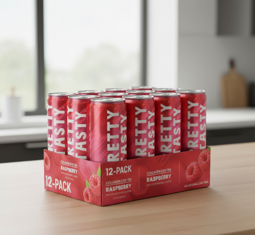 Collagen Iced Tea - Raspberry (12 Pack) – Martie