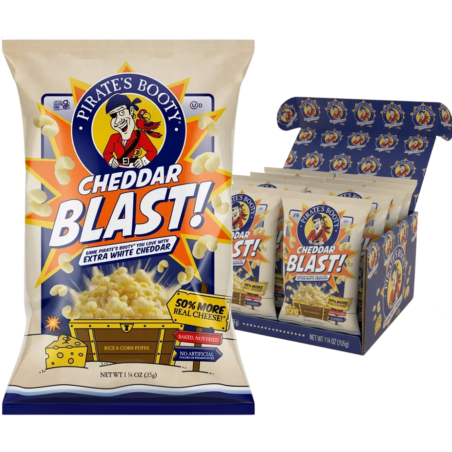 Cheddar Blast Rice And Corn Puffs (12 Pack)