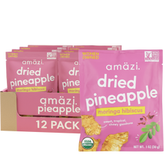 Moringa Hibiscus Dried Pineapple (12 Pack)
