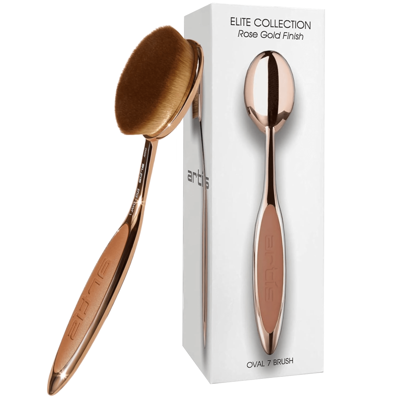 artís Elite Oval 7 フェイスブラシ ローズゴールド artís アーティス Oval 7 Brush Elite Oval 7 Makeup Brush - Rose