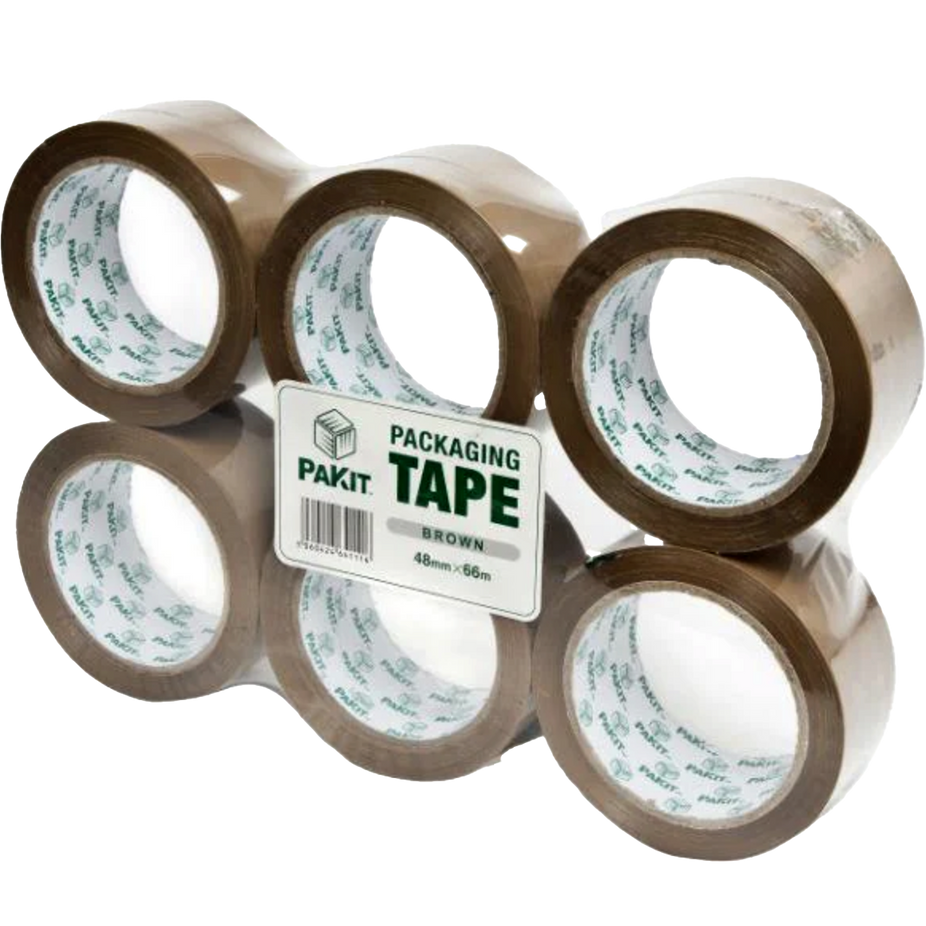 Brown Packing Tape 1.89 (6 Pack)