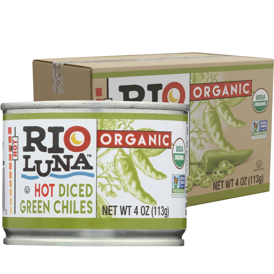Organic Hot Diced Green Chiles (12 CT)