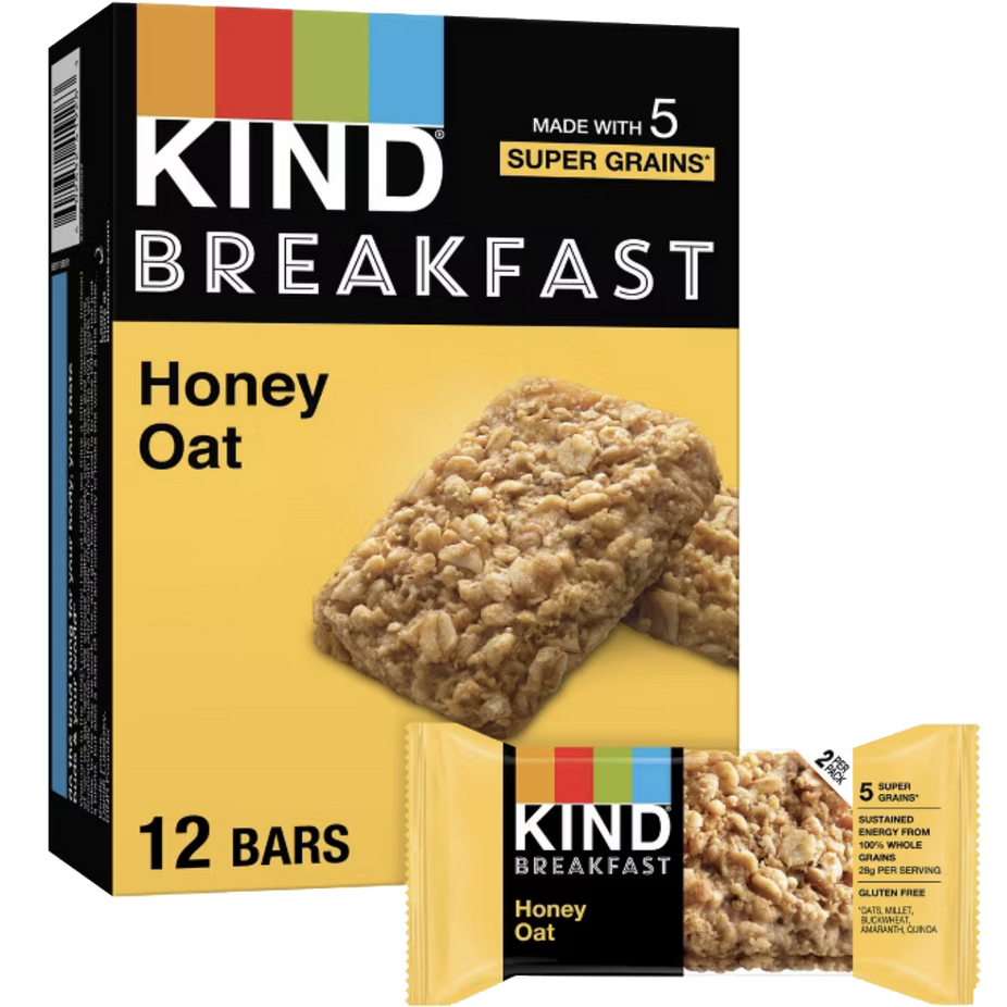 Honey Oat Breakfast Bars (12 CT)