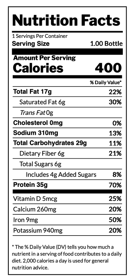 Vanilla Black Ready To Drink Meal
