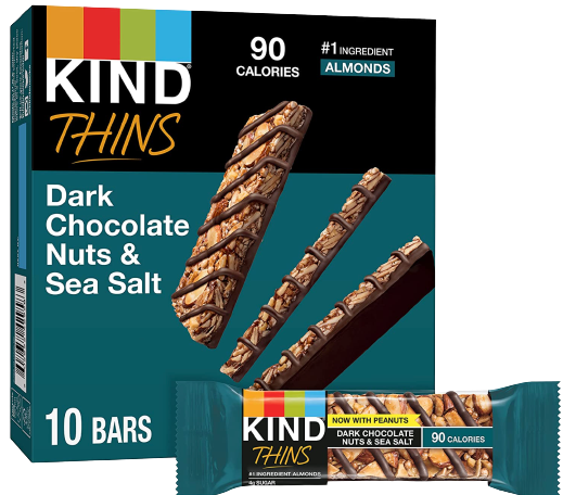 Thins Dark Chocolate Nuts & Sea Salt Bar (10 CT)
