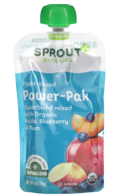 Power Pak, 12 Months & Up, Apple, Blueberry & Plum
