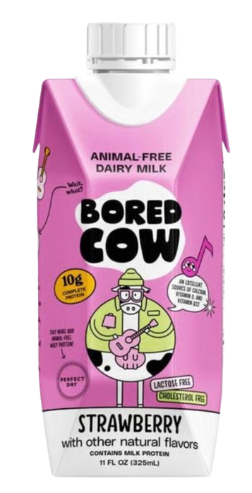Animal-Free Dairy Strawberry Milk