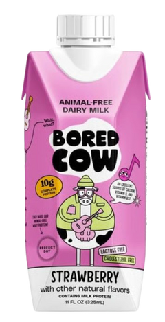 Animal-Free Dairy Strawberry Milk