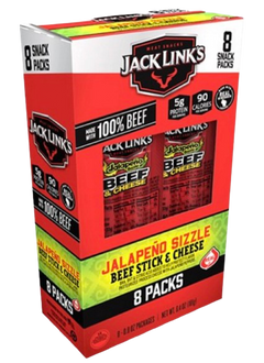 Jalapeño Sizzle - Beef Stick & Cheese (8 Pack)