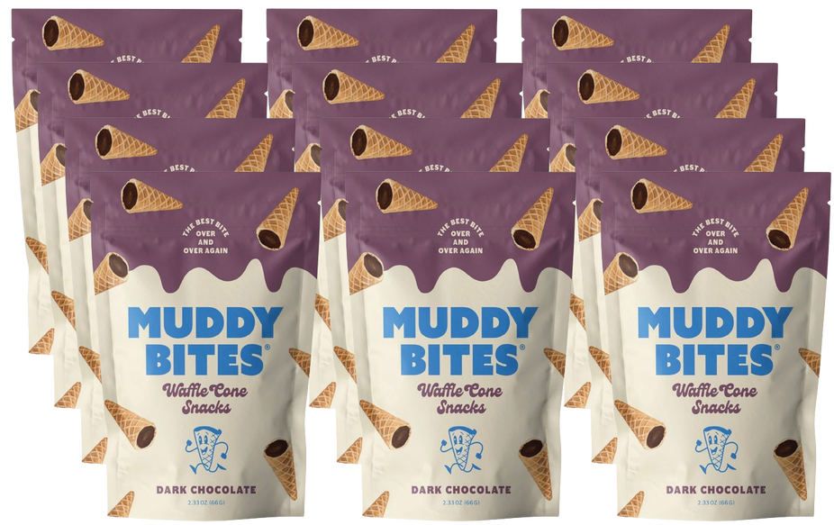 Dark Chocolate Waffle Cone Snacks (12 Pack)
