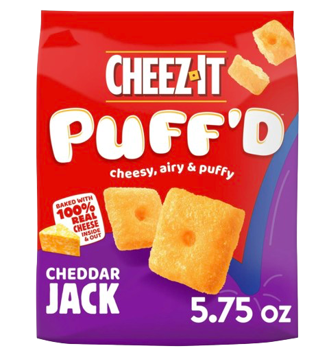 Puff'd Cheddar Jack Cheesy Baked Snacks (6 Pack)