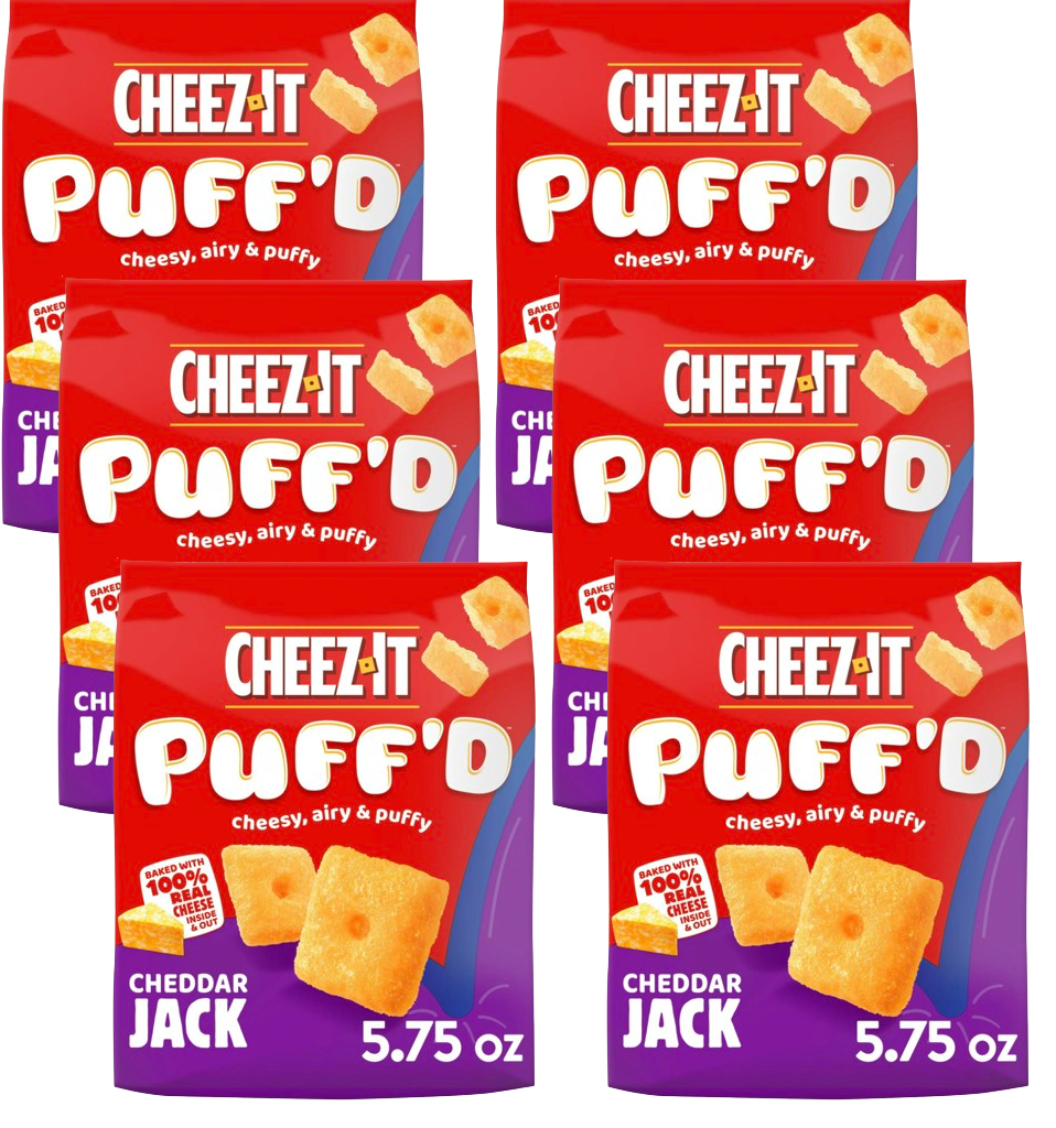 Cheez-It Puff'd Cheddar Jack Cheesy Baked Snacks (6 Pack) – Martie