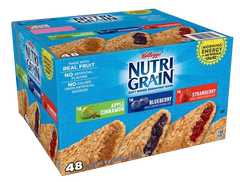Nutri Grain Soft Bake Breakfast Cereal Bars (16 Apple Cinnamon, 16 Blueberry, 16 Strawberry)