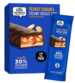 Dark Chocolate Peanut Caramel Nougat Bar (12 Pack)