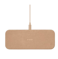 CATCH 2: Multi-Device Linen Charging Pad - Camel