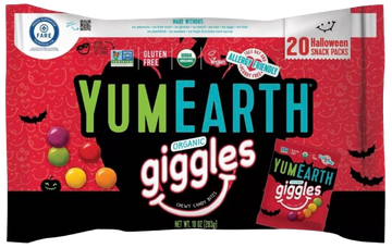 Organic Halloween Giggles Chewy Candy Bites (20 Snack Bags)