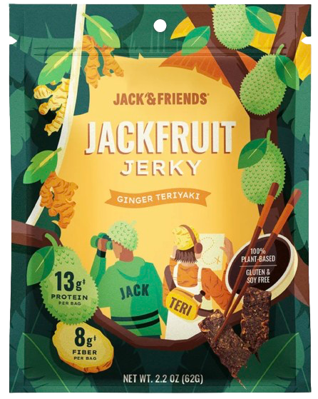 Jack & Teri Jackfruit Ginger Teriyaki Jerky