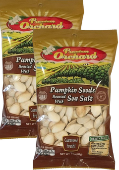 Pumpkin Seeds Jumbo - Roasted and Salted (2 Pack)