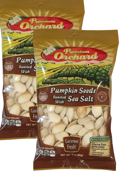 Pumpkin Seeds Jumbo - Roasted and Salted (2 Pack)